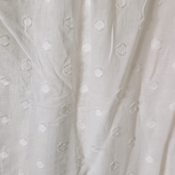 Torrid Cotton Clip Dot Lace Trim Long Sleeve Top size 1x NWT - Picture 2 of 9